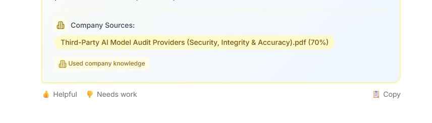 Answer with document sources